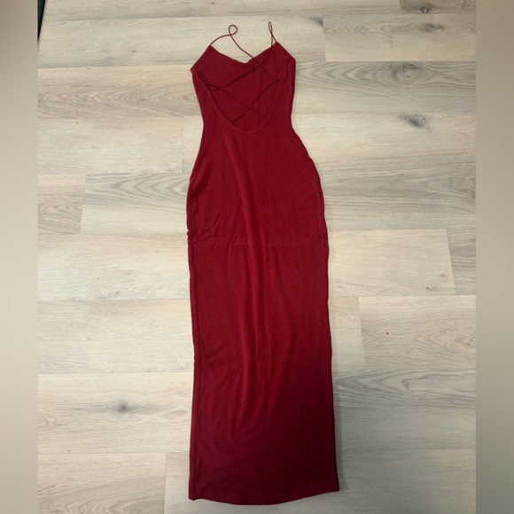 CSB Open Back Rib Maxi Dress - Picture 4 of 10